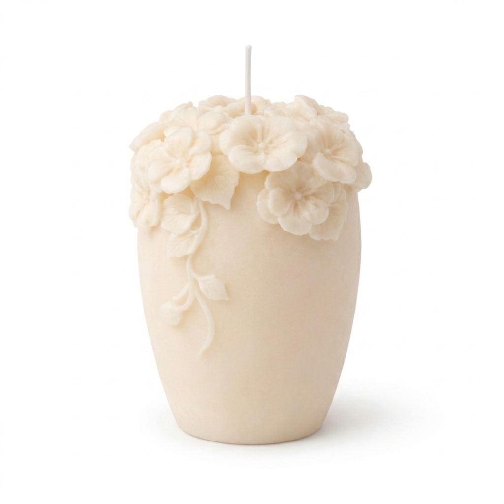 Floral Pillar Candles & Jo Switzerland