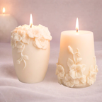 Floral Pillar Candles & Jo Switzerland